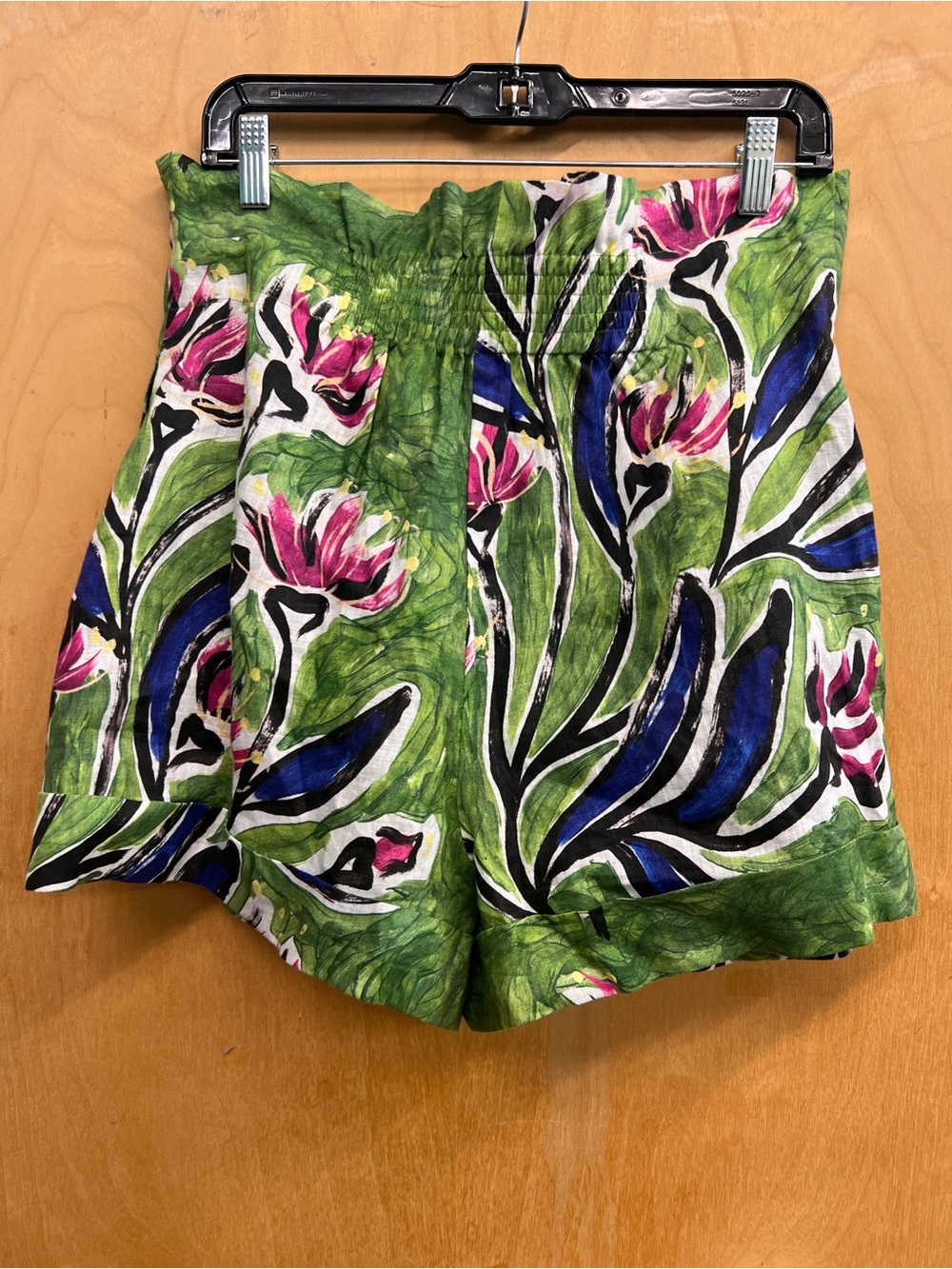 NWT Aje Green Floral High-Waist Women’s Shorts